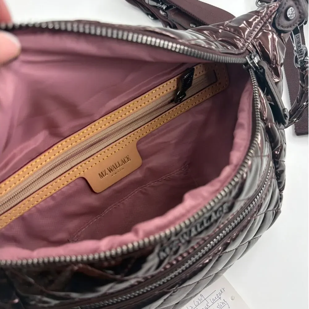 MZ Wallace Bordeaux Crosby Small Crossbody Sling Bag - Picture 8 of 10